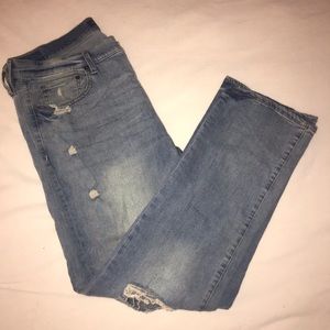 AEROPOSTALE Slim Straight Distressed Jeans - 36/32